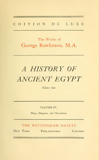 History of Ancient Egypt (1880)