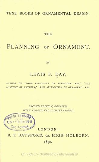 Planning of ornament